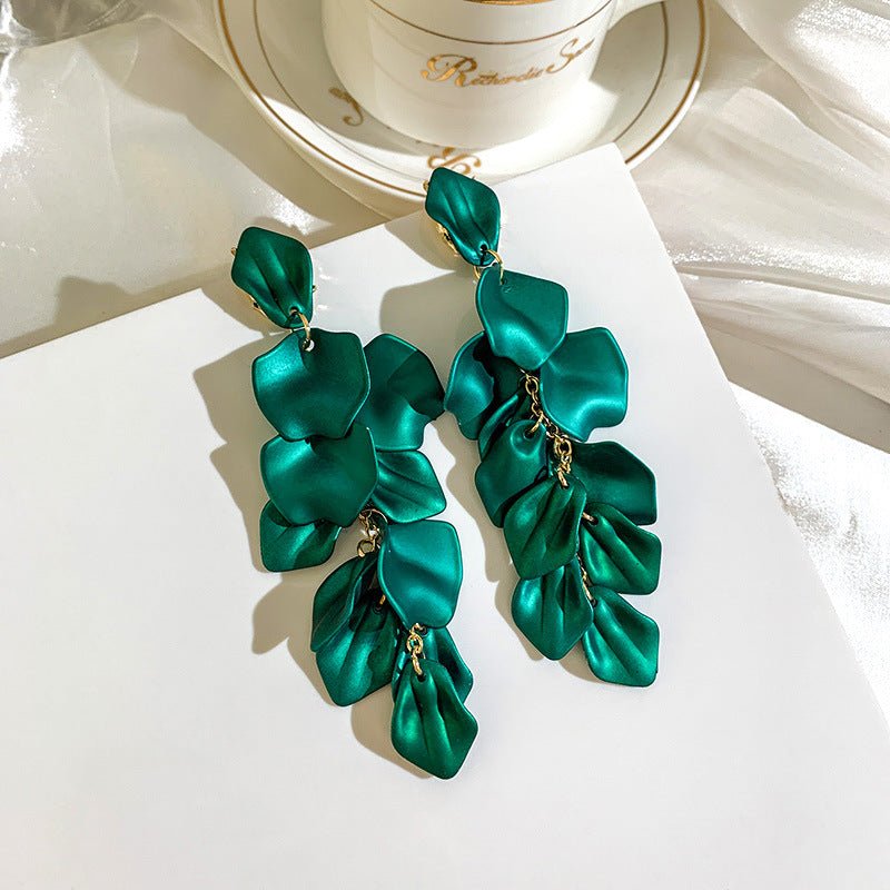 Emerald Cascade Drop Earrings - DAG JEWELRY