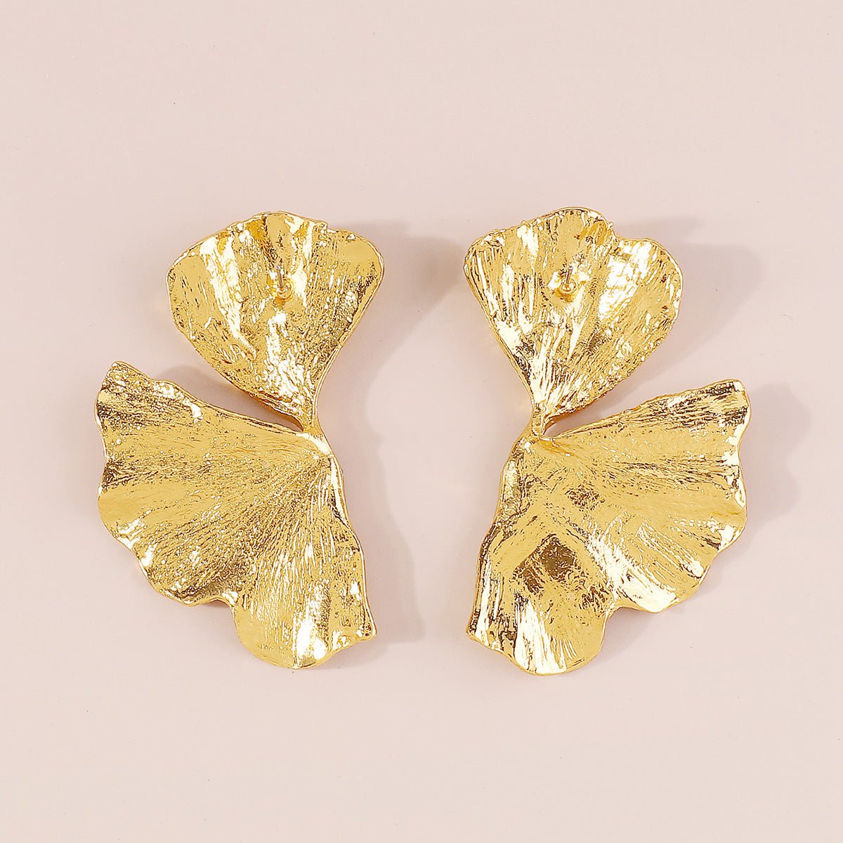 Golden Ginkgo Leaf Studs ⭐⭐⭐⭐⭐ - DAG JEWELRY