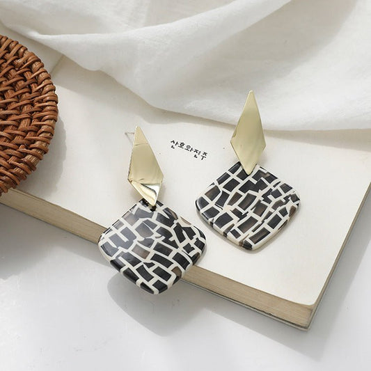 Modern Mosaic Drop Earrings ⭐⭐⭐⭐⭐ - DAG JEWELRY