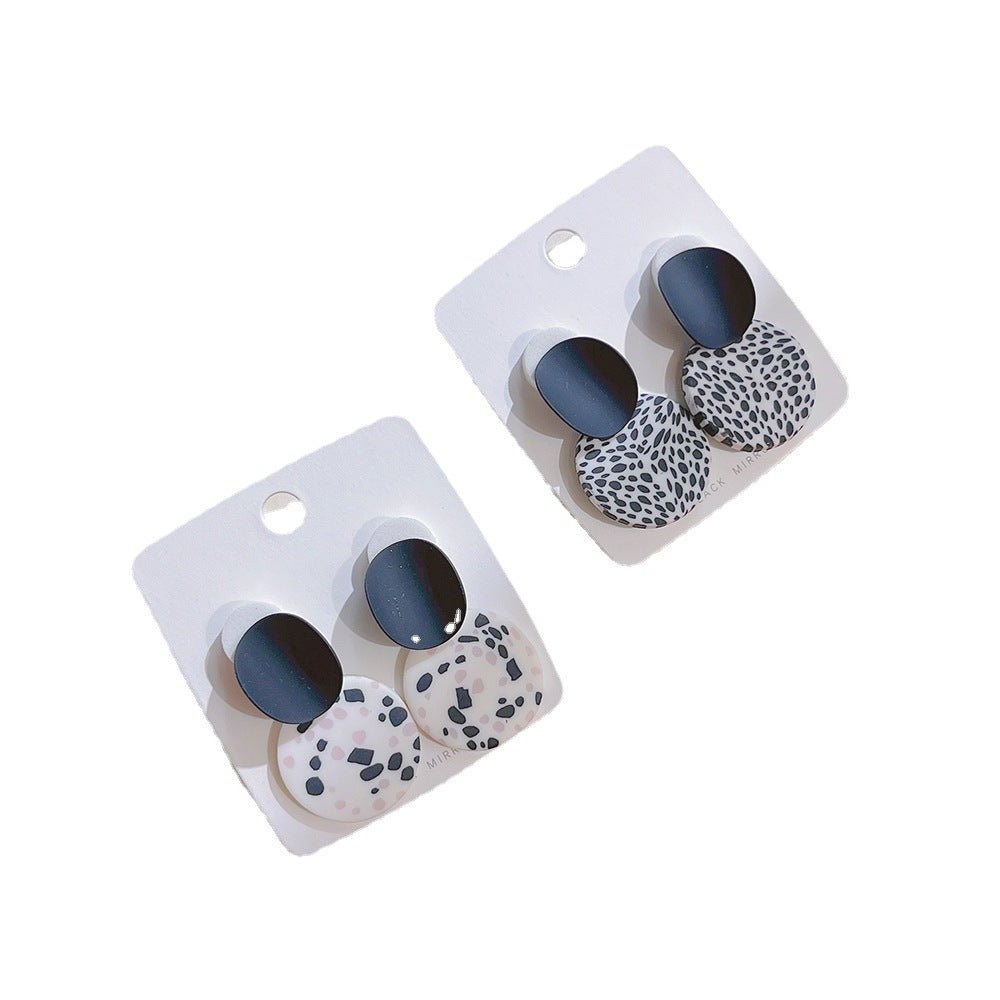 Monochrome Mosaic Drop Earrings ⭐⭐⭐⭐⭐ - DAG JEWELRY