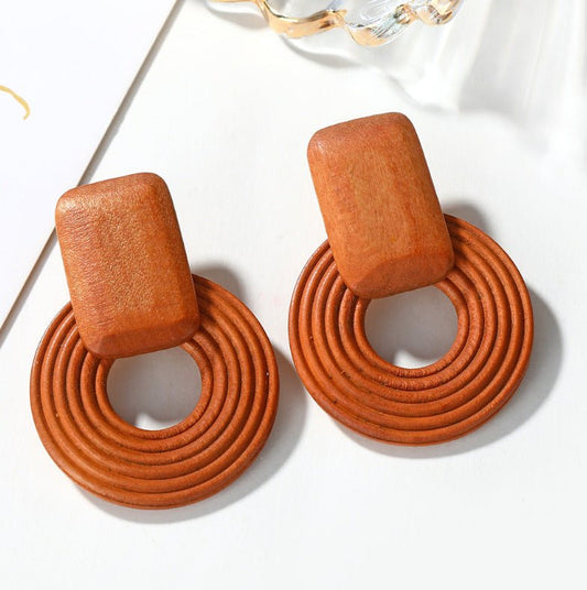 Terracotta Ripple Drop Earrings ⭐⭐⭐⭐⭐ - DAG JEWELRY